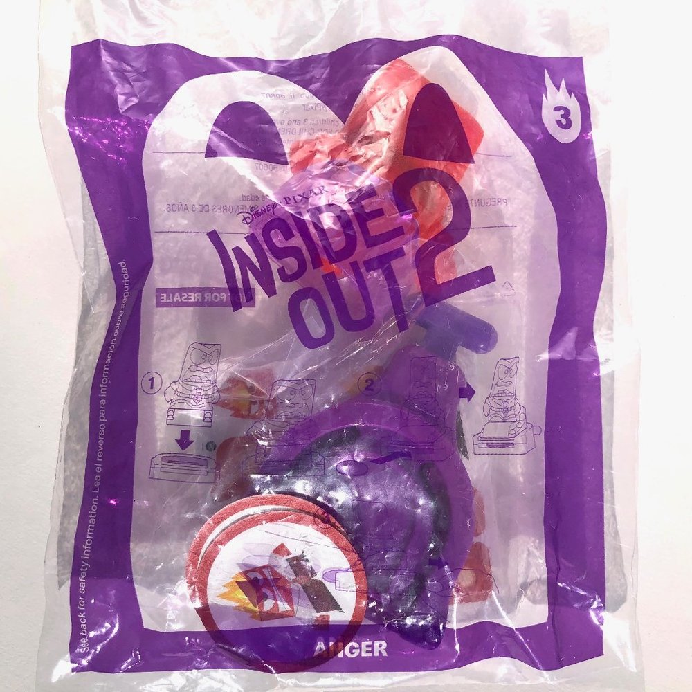 McDonald’s Happy Meal Toy Inside Out 2 ANGER #3 Disney Pixar emotion NEW